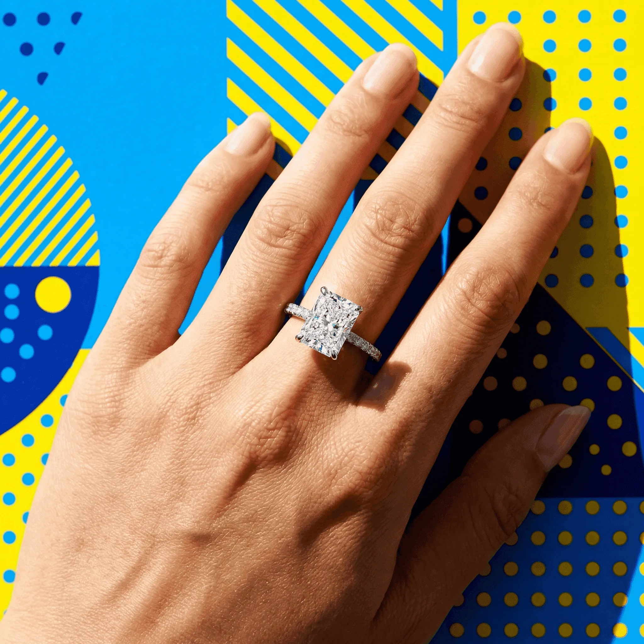 Cushion Cut Lab-Grown Diamond Ring