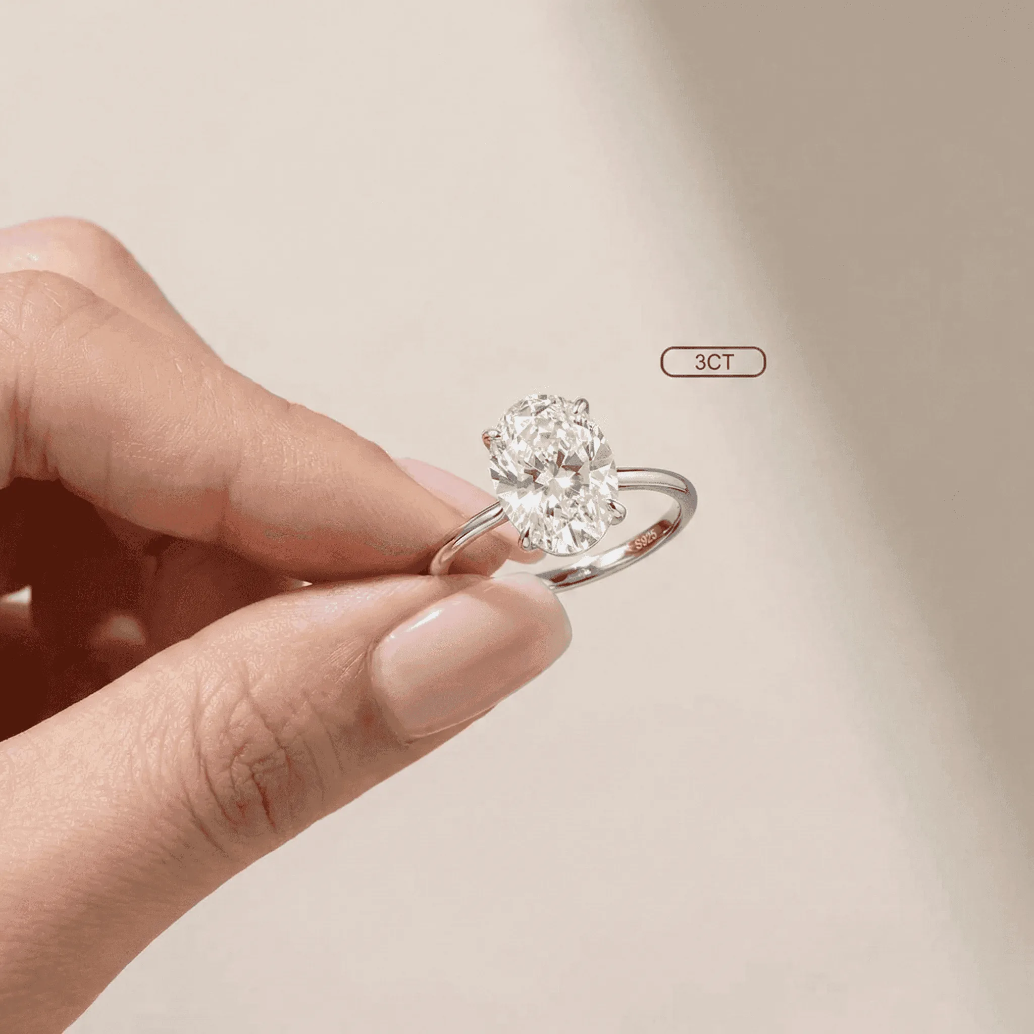 Oval Lab-Grown Diamond Statement Ring